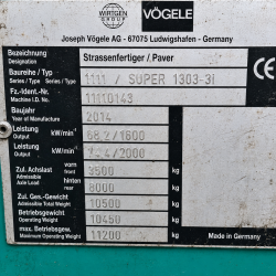 VOGELE SUPER 1303-3i