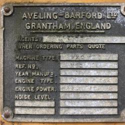 AVELING BARFORD VXC111